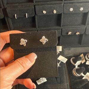 Elegant Silver Star Earrings